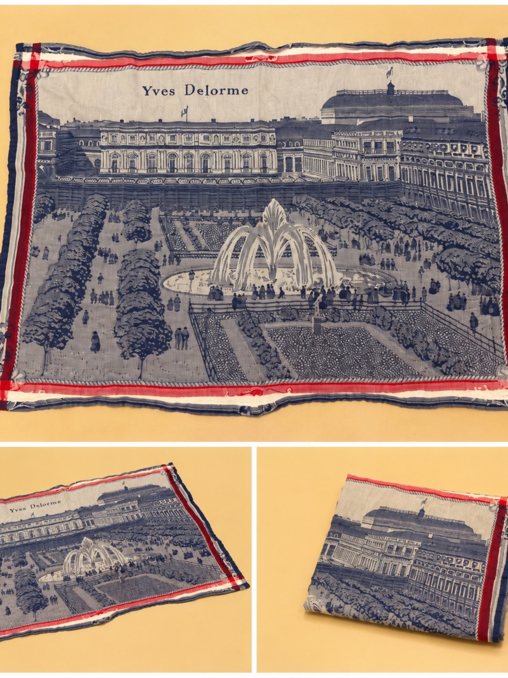 Vintage tea towel
Jardin du Palais Royal in Paris